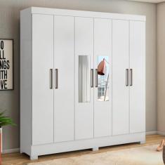 Imagem de Guarda Roupa com Espelho Ferrara Branco