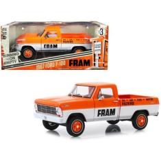 Imagem de Miniatura Camionete Ford F-100 1967 Fram Oil Greenlight 1/24