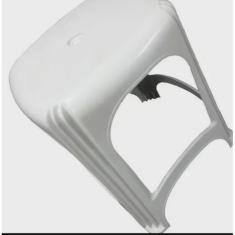 Imagem de Banqueta Ágata Branca Reforçada Até 120 Kg Gibafer