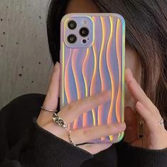 Imagem de Capa de telefone com padrão de ondulação de água a laser de luxo para iphone 14 13 11 12 Pro Max 14 Pro Max Silicone macio TPU capa traseira, laser, para iphone 13 Pro
