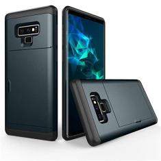 Imagem de Capa de telefone comercial para samsung galaxy note 9 8 s22 ultra s21 s20 s9 s8 plus slots de cartão capa para samsung s7 s6 s22 funda, azul marinho, para galaxy note 8