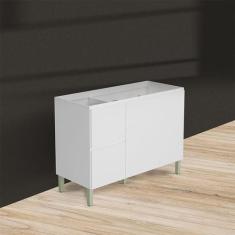 Imagem de Balcão Para Pia Ambiente Art 120cm Branco Ártico  Kits Paraná