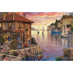 Imagem de Quebra-Cabeça 300 Peças Barcos No Horizonte - Reidopendrive