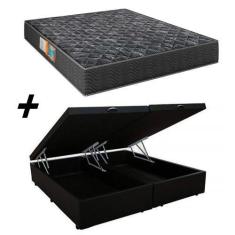 Imagem de Cama Box Baú Bipartido Casal + Colchão Portobel Verona D28 54X138x188