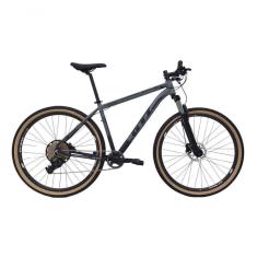 Imagem de Bicicleta Aro 29 Gti Roma 12v Garfo Com Trava K7 11/50 Freios Hidráulicos Kit 1x12 Pneu Bege - Cinza/preto Tam.17