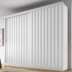 Imagem de Guarda Roupa Casal Ripado 2 Portas de Correr 100 mdf Atlanta Made Marcs