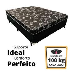 Imagem de Cama Box Casal Conjugado Ortopédico Premium 138X188x53 - Spr Confort