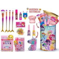 Imagem de Kit Infantil Com Maquiagem Lata Kmlt3 - Bazar Na Web