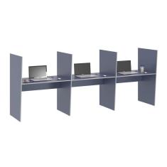 Imagem de Mesa de Atendimento 3 Lugar Iron Azul