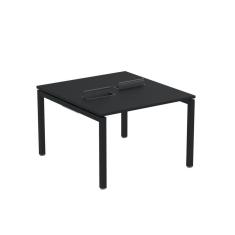 Imagem de Mesa Plataforma Dupla com Pé de Aço para Coworking 110x120 Pdc11/12/2p Preto
