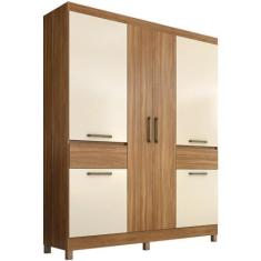 Imagem de Guarda Roupa Casal 6 PT 2 GV 62760 Amendola Off White Demobile