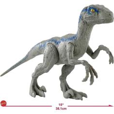 Imagem de Boneco de Ação Jurassic World Velociraptor Azul 30cm