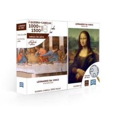 Imagem de Quebra-Cabeça Combo 1500+1000 Peças Leonardo Da Vinci - Toyster