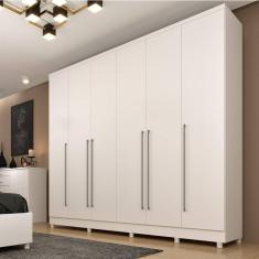 Imagem de Guarda Roupas 6 Portas 8 Gavetas com Pés Portugal Espresso Móveis Neve