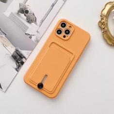 Imagem de Capa de telefone para iPhone 15 14 13 12 Mini 11 Pro Max X XR XS Max 15 7 8 Plus SE 2020 Carteira fashion com suporte de cartão Capa de TPU macia, laranja, para iPhone XR