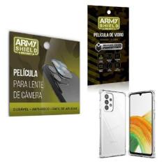 Imagem de Película De Câmera E Tela Samsung A33 E Capinha Anti Shock - Armyshiel