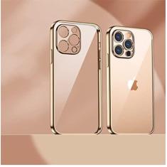 Imagem de Estojo macio transparente folheado para iPhone 13 Pro Max 12 11 XR X XS Max 8 7 Plus 13Pro 14 Capa protetora ultrafina à prova de choque, T8, para iphone X ou XS