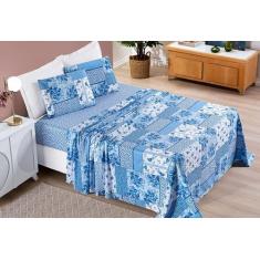 Imagem de Jogo De Cama Casal King 4 Peças Coleção Bouti - Feira Do Bordado Onlin