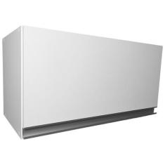 Imagem de Armário Aéreo Basculante 80cm 100% Mdf Branco Para Cozinha Lavanderia