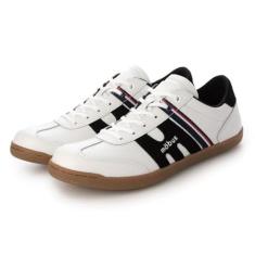 Imagem de MOBUS(モーブス) Tênis masculino feminino casual de couro Finster, Branco/preto, 39 BR