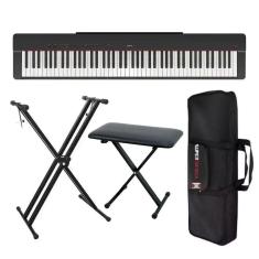 Imagem de Piano Digital Yamaha P-225 - 88 Teclas GHC Toque Realista + Suporte + Banqueta + Capa