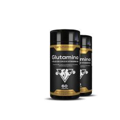 Imagem de 2X Glutamina Full Power 1450Mg 60Caps Hf Suplementos