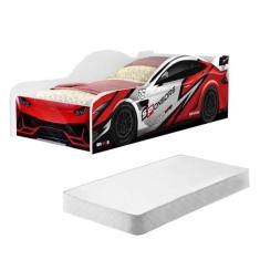 Imagem de Cama Carro Infantil Vermelho Full com Colchão