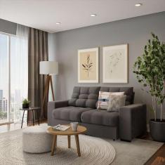 Imagem de Sofá 3 Lugares Retrátil E Reclinável Provença Suede Castanho - Mobly