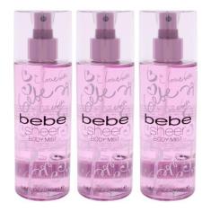 Imagem de Perfume Bebe Sheer Body Mist Para Mulheres, 250 Ml, Pacote Com 3