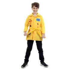 Imagem de Fantasia DPA Amarelo Infantil Pop - Detetives do Prédio Azul - Gloob, 