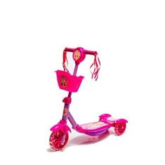 Imagem de Patinete Cesta Belinda Rosa Infantil Menina C/Luz e Som