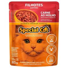 Imagem de Ração Úmida Special Cat Sachê Carne para Gatos Filhotes - 85 g