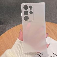 Imagem de Capa de telefone ultrafina transparente fosca para Samsung S23 Ultra S22 Plus S21 FE Note 20 A73 A53 A33 A13 A72 A52 A12 A03 Capa macia, branca, para A13 5G