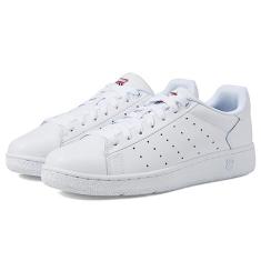 Imagem de K-Swiss Tênis masculino clássico PF, Branco/Branco, 39