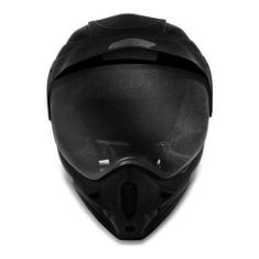 Imagem de Capacete Ebf Motard Motocross Trilha Com Viseira , Preto-fosco