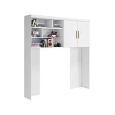 Imagem de guarda-roupa infantil para cabeceira chiara 2 pt branco