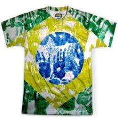 Imagem de Camiseta Masculina Brasil Bandeira Copa Md02
