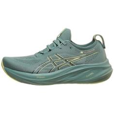 Imagem de ASICS Tênis de corrida masculino Gel-Nimbus 26, Celadon/Light Celadon, 45