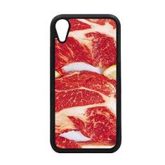 Imagem de Capa com textura de carne crua para iPhone XR para proteção de telefone da Apple
