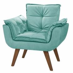 Imagem de Poltrona Chesterfield Luxo Opala sala/recepão/escritório  acqua