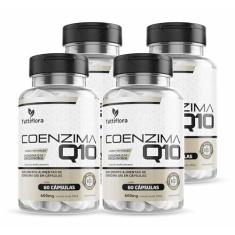 Imagem de 4x COQ-10 Coenzima Q10 200mg Por Porção (Ubiquinona) 60 Capsulas Tuttiflora