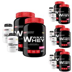 Imagem de SUPER COMBO AMIGOS: 8x Waxy Whey Protein 900g + 8x Creatina - Bodybuilders - way/wey-Unissex