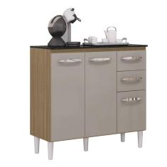 Imagem de Balcão de Cozinha Isadora Damasco Off White - Poquema