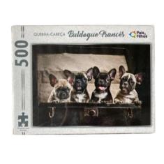 Imagem de Quebra Cabeça Buldogue Francês 500 Peças - Pais E Filhos