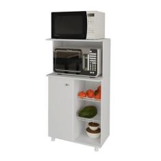 Imagem de Balcão Para Forno E Microondas Com Fruteira Bf3207 Branco Tecno Mobili