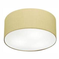 Imagem de Plafon Cilíndrico Md-3013 60x21cm Algodão Crú Bivolt