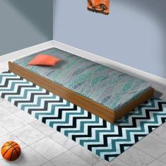 Imagem de Cama Auxiliar Solteiro Imbuia Nemargi Marrom