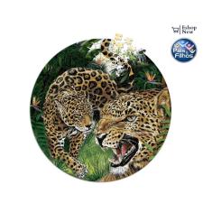 Imagem de Quebra Cabeça Redondo Onça Pintada 500 Peças Premium