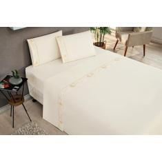 Imagem de Jogo De Cama Imperial Solteiro 3 Peças Micropercal 180 Fios - Safira E