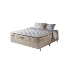 Imagem de Cama Box Casal Fendi + Colchão Molas Ensacadas Macio Cincinnati Pillow